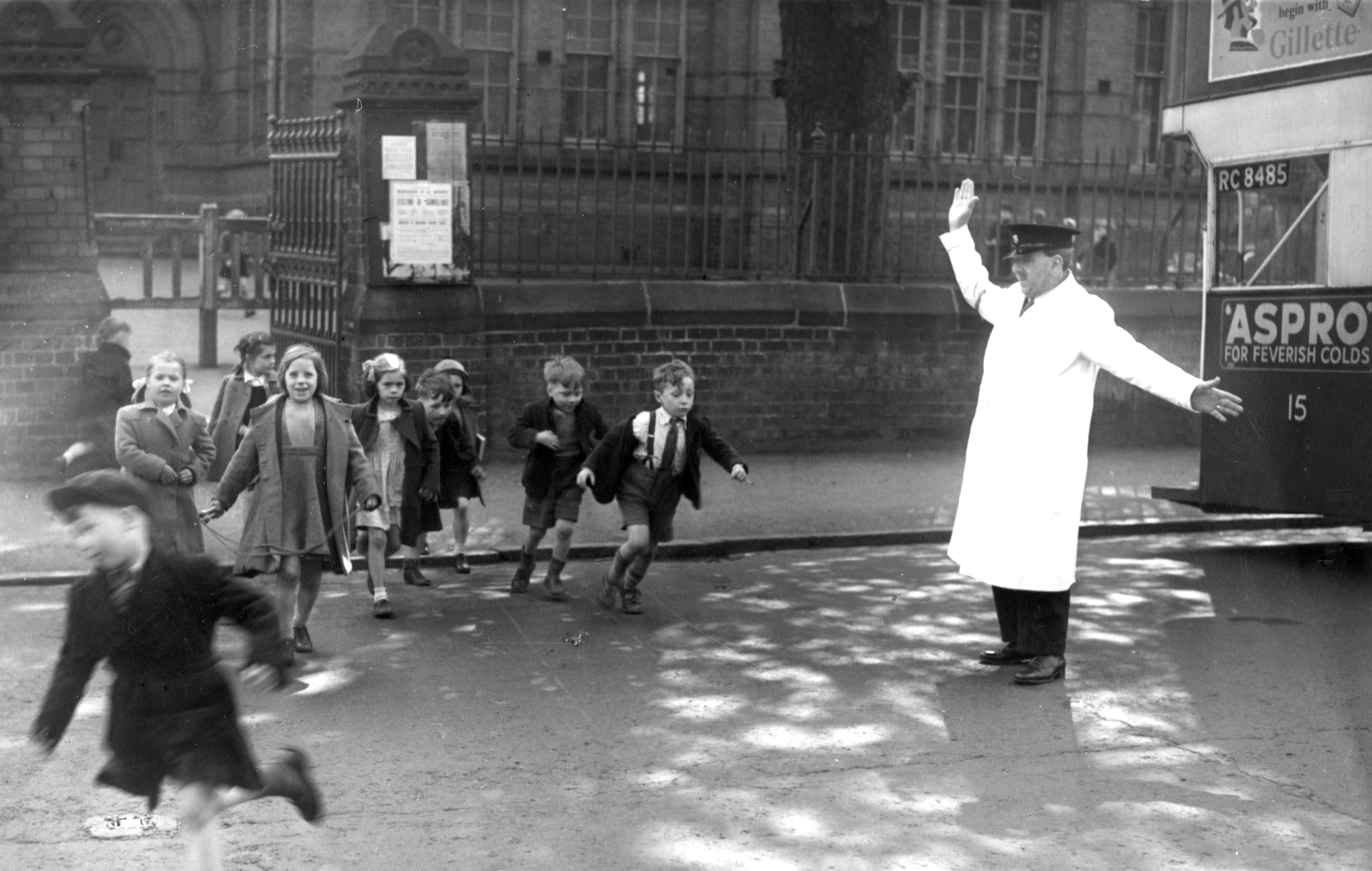 Arthur Abbiss - School crossing patrol in 1953.