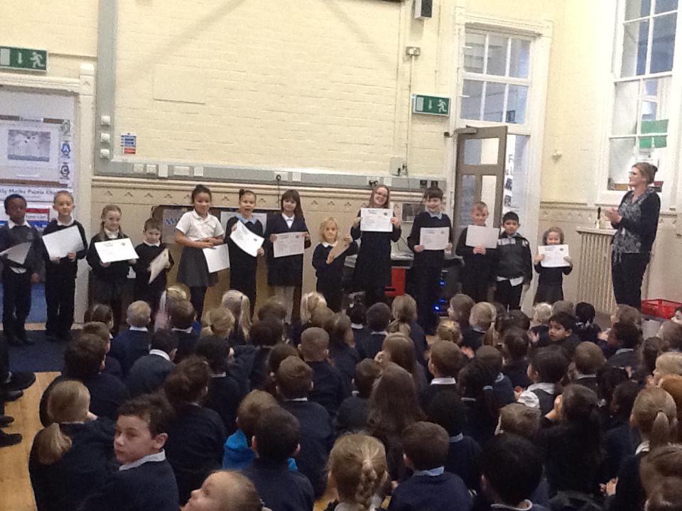 Celebrating pupils who have exceeded expectations